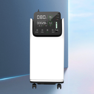 Hôpital à la maison concentrateur de l'oxygène de 5 litres avec le nébuliseur et 10&quot; écran de LED