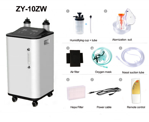 Amonoy 10 L générateur médical portatif de l'oxygène de machine d'O2 pour la maison