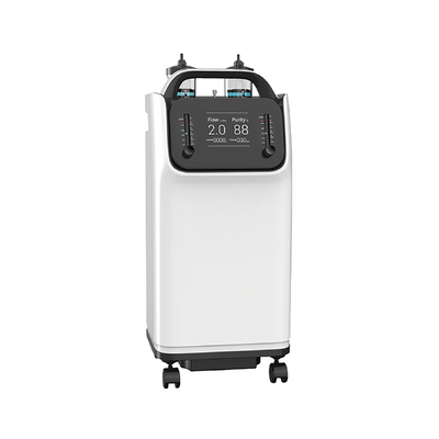 Concentrateur médical de l'oxygène de 8 litres avec le double écoulement de poignée et de nébuliseur