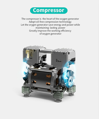 96% PSA machine intelligente de générateur de concentrateur de l'oxygène de 5 litres